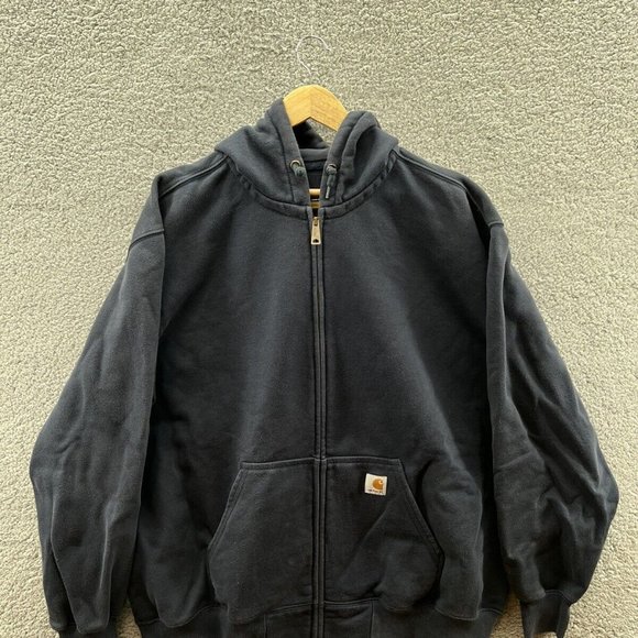 Carhartt Other - Carhartt Rain Defender Men's Navy Zip Up Hoodie Size XXL Regular Fit